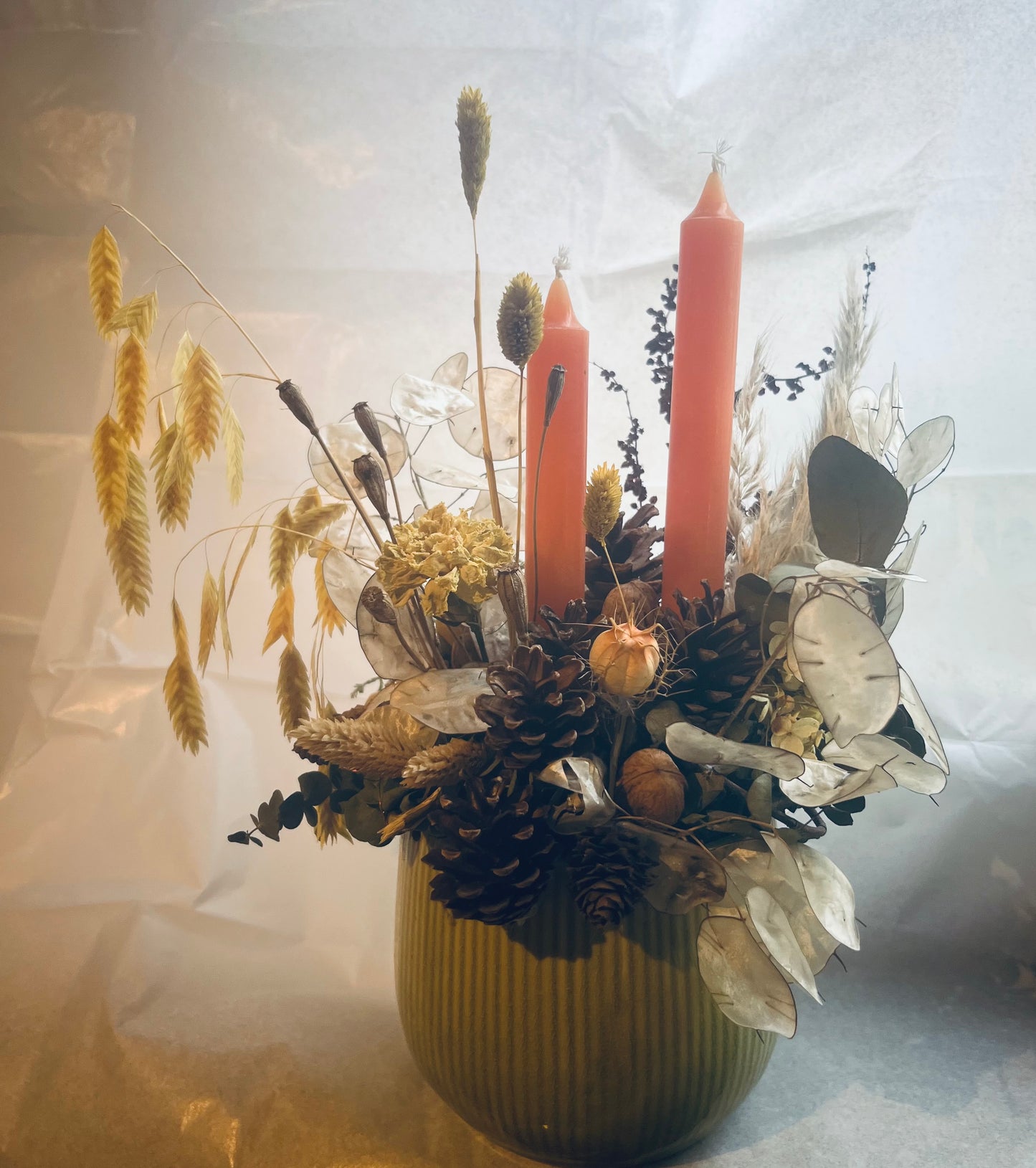 Trockenblumengesteck