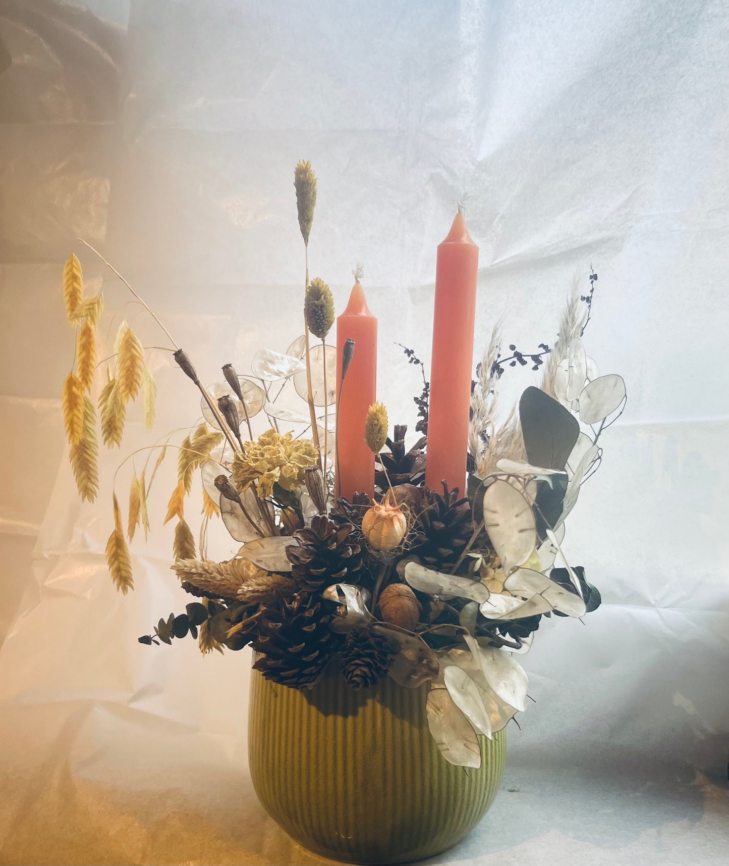 Trockenblumengesteck